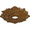 Ekena Millwork Riley Ceiling Medallion (Canopies up to 4 5/8"), 18"OD x 3 1/2"ID x 1 1/2"P, Smokey Topaz Crackle CM18RLSTC - alternate 3